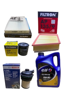 Renault Megane 41.5 Dci Filtre Bakım Seti Elf Motor Yağı 5li Set Renault Megane 41.5 Dci Filtre Bakım Seti Elf Motor Yağı 5li Set