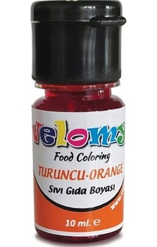 Velomy Turuncu Sıvı Gıda Boyası 10 ML