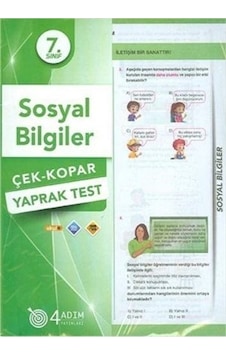 7.Sınıf Sosyal Bilgiler Yaprak Test 4 Adım Yayın