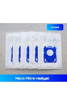 Philips Uyumlu Aeg Electrolux S Bag Toz Torbası 10 Adet + Micro Filtre Philips Uyumlu Aeg Electrolux S Bag Toz Torbası 10 Adet + Micro Filtre