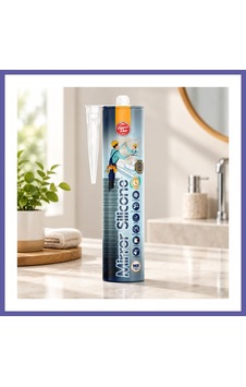Bezos Ayna Ve Cam Yapıştırıcı Silikon Şeffaf 300ml Nıda Bezos Ayna Ve Cam Yapıştırıcı Silikon Şeffaf 300ml Nıda