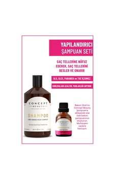 Concept Beauty Yapılandırıcı Şampuan 240 ML + Constructive Yapılandırıcı Shot 20 ML Concept Beauty Yapılandırıcı Şampuan 240 ML + Constructive Yapılandırıcı Shot 20 ML