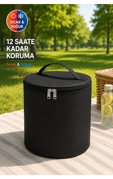 Termos Çanta Isı Yalıtımlı Soğuk Sıcak Tutucu Piknik Kamp Plaj Yiyecek İçecek Taşıma Çantası 20 Litre Siyah Termos Çanta Isı Yalıtımlı Soğuk Sıcak Tutucu Piknik Kamp Plaj Yiyecek İçecek Taşıma Çantası 20 Litre Siyah
