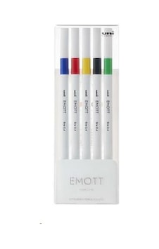 Uni Uni Emott 0.4 Fine Akrilik Uçlu Kalem 5'li Canlı Renk Uni Uni Emott 0.4 Fine Akrilik Uçlu Kalem 5'li Canlı Renk