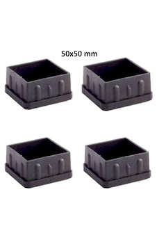 50x50 Mm Siyah Pvc Sandalye Sehpa İçe Geçen Kare Ayak Tapası Siyah Sessiz Yumuşak 4 Adet Siyah 50x50 Mm Siyah Pvc Sandalye Sehpa İçe Geçen Kare Ayak Tapası Siyah Sessiz Yumuşak 4 Adet Siyah
