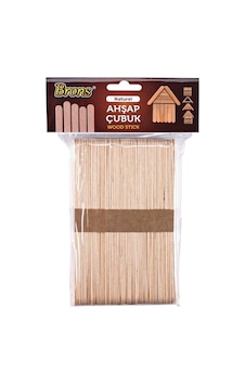 Brons Dondurma Çubuğu Renksiz İnce 50li - 2 Paket Brons Dondurma Çubuğu Renksiz İnce 50li - 2 Paket
