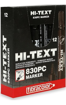 Hi-Text 830PC Kesik Uç Permanent Marker Koli Kalemi Siyah 12 Adet Siyah Hi-Text 830PC Kesik Uç Permanent Marker Koli Kalemi Siyah 12 Adet Siyah