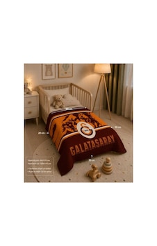 Galatasaray Bebek Yatak Örtüsü 100 150 Kırmızı