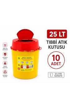 25 Lt Tıbbbi Atık Kutusu 10 Adet 25 Lt Tıbbbi Atık Kutusu 10 Adet