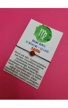 Gümüştel El Sanatları Sertifikalı Başak Burcu Akik Doğal Taş Ip Burç Bilekliği Çok Renkli Gümüştel El Sanatları Sertifikalı Başak Burcu Akik Doğal Taş Ip Burç Bilekliği Çok Renkli