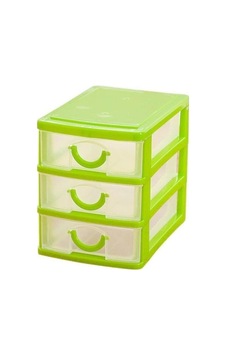 Plastik 3 Çekmeceli Mini Dikiş Kutusu Asorti Çok Renkli - 879310805 Çok Renkli
