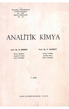 Analitik Kimya - B.erdem - F.baykut Analitik Kimya - B.erdem - F.baykut