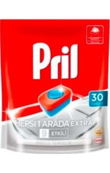 Pril Hepsi Bir Arada Extra Bulaşık Makinesi Deterjanı 30 Tablet Pril Hepsi Bir Arada Extra Bulaşık Makinesi Deterjanı 30 Tablet
