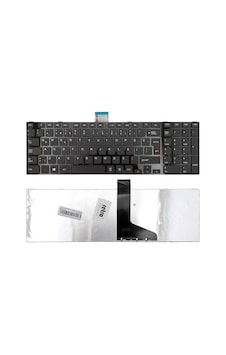Toshiba Satellite C855 İle Uyumlu Notebook Klavye - Siyah - Tr - Çerçeveli
