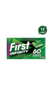First Infinity 60 Dakika Yeşil Nane Aromalı Şekersiz Sakız 12'li First Infinity 60 Dakika Yeşil Nane Aromalı Şekersiz Sakız 12'li