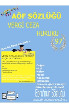 AÖF İİBF Ebrunun Sözlüğü Vergi Ceza Hukuku - E Sözlük AÖF İİBF Ebrunun Sözlüğü Vergi Ceza Hukuku - E Sözlük