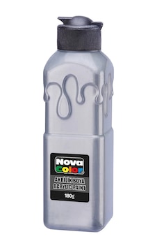 Nova Color Akrilik 180 Gr Gri Çok Renkli Nova Color Akrilik 180 Gr Gri Çok Renkli