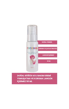 Doğal Göğüs Ucu Bakım Kremi 50 ML Yumuşatma Koruma ve Çatlak Önleyici Bakım Kremi
