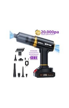 Ezere St-6609c 20000pa Güçlü Dijital Göstergeli Vakumlu Kablosuz Üflemeli Araç Süpürgesi