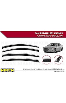 Hyundai Elantra Cam Rüzgarlığı Kromlu 2016 Niken Hyundai Elantra Cam Rüzgarlığı Kromlu 2016 Niken