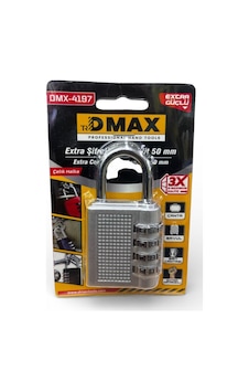 Ekstra Güçlü 50mm Asma Kilit Dmx4197 Gümüş Renk Ekstra Güçlü 50mm Asma Kilit Dmx4197 Gümüş Renk