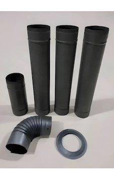 6 Parça Soba Boru Seti Mat Siyah - Antrasit 3 Tam Boy - 1 Yarım Boy - 1 Dirsek - 1 Ayna 0.40mm 6 Parça Soba Boru Seti Mat Siyah - Antrasit 3 Tam Boy - 1 Yarım Boy - 1 Dirsek - 1 Ayna 0.40mm