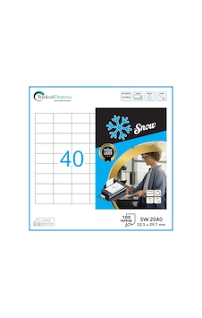 Snow A4 Lazer Etiket 52.5x29.7 MM Snow A4 Lazer Etiket 52.5x29.7 MM