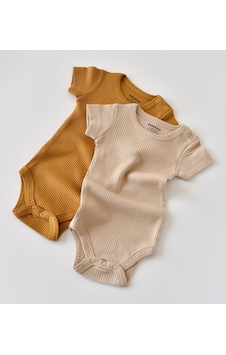 BabyCosy Modal 2 Li Kısa Kollu Badi 001 BabyCosy Modal 2 Li Kısa Kollu Badi 001