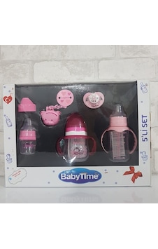 Babytime Bt206 5'Li Pembe Biberon Seti Babytime Bt206 5'Li Pembe Biberon Seti