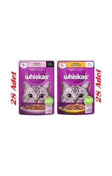Whiskas Pouch Jöle Içerisinde Tavuklu -somonlu Yetişkin Konserve Kedi Maması 85 Gr 56 Adet Whiskas Pouch Jöle Içerisinde Tavuklu -somonlu Yetişkin Konserve Kedi Maması 85 Gr 56 Adet