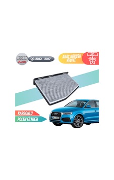 Audi Q3 2012-2017 Model Karbonlu Polen Klima Filtresi Audi Q3 2012-2017 Model Karbonlu Polen Klima Filtresi