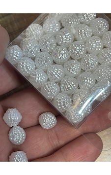 8 Mm Kabartma Delikli Inci Boncuk 30 Gr 8 Mm Kabartma Delikli Inci Boncuk 30 Gr