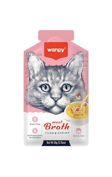 Wanpy Karidesli Ton Balıklı Kedi Çorbası 50 G Wanpy Karidesli Ton Balıklı Kedi Çorbası 50 G