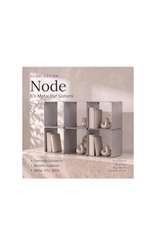Node 6 Lı Modüler Metal Tv Ünitesi Açık Raflı Dekoratif Televizyon Sehpası Gümüş - 940100355 Gümüş Node 6 Lı Modüler Metal Tv Ünitesi Açık Raflı Dekoratif Televizyon Sehpası Gümüş - 940100355 Gümüş