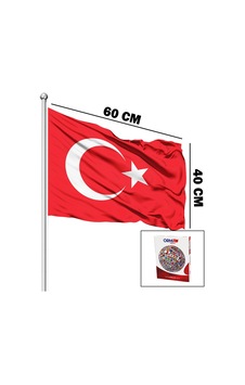 Alpaka Kumaş Türk Bayrak 40x60cm Standart Alpaka Kumaş Türk Bayrak 40x60cm Standart