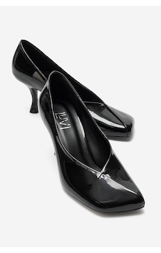 Luvi Shoes Hertz Siyah Rugan Kadın Topuklu Ayakkabı Luvi Shoes Hertz Siyah Rugan Kadın Topuklu Ayakkabı