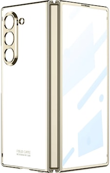 Galaxy Uyumlu Z Fold 6 Kılıf Zore Full Camlı Kıpta Kapak Gold Galaxy Uyumlu Z Fold 6 Kılıf Zore Full Camlı Kıpta Kapak Gold