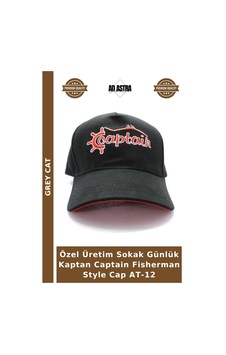 Grey Cat Özel Üretim Sokak Günlük Kaptan Captain Fisherman Style Cap At-12 Çok Renkli