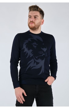 Ecer Erkek Minimalist Uzun Kol Triko - Günlük Stil Lacivert Ecer Erkek Minimalist Uzun Kol Triko - Günlük Stil Lacivert