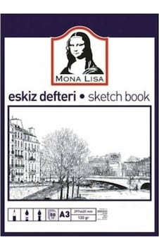 Mona Lisa Eskiz Defteri 120 Gr 50 Yaprak - A3 Mona Lisa Eskiz Defteri 120 Gr 50 Yaprak - A3