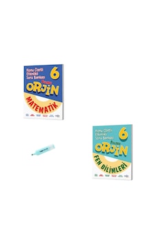 6. Sınıf Orjin Matematik Ve Fen Bilimleri Konu Özetli Soru Bankası 6. Sınıf Orjin Matematik Ve Fen Bilimleri Konu Özetli Soru Bankası