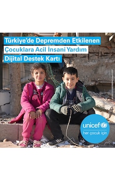 Unicef Deprem Dijital Destek Kartı 50 TL