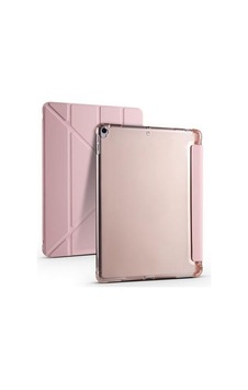 Aksesuarcim Apple iPad Uyumlu 10.2 8. İle Uyumlu Kılıf Silikon Yumuşak Kalem Bölmeli Esnek 4 Farklı Stand Olabilen Tablet Kılıfı Rose Gold Sku: Zeusb0fhj6p7gx Arka Kapak