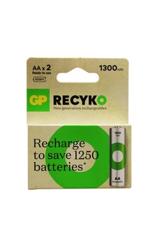 Gp Recyko 1300mah Aa Şarjlı Kalem Pil 132e035 2'li Kart Gp Recyko 1300mah Aa Şarjlı Kalem Pil 132e035 2'li Kart