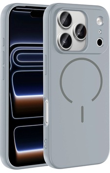 Apple Uyumlu iPad iPhone 17 Pro Max Kılıf M-safe Şarj Özellikli Zore Meta Kapak Titanyum-Gri Apple Uyumlu iPad iPhone 17 Pro Max Kılıf M-safe Şarj Özellikli Zore Meta Kapak Titanyum-Gri