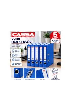 7290 Mavi Dar Klasör A4 5 Li Set 7290 Mavi Dar Klasör A4 5 Li Set