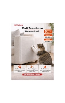Kendinden Yapışkanlı Kedi Tırmalama Koruma Bandı 50 45-20x45 Cm Koltuk Duvar Çizik Önleyici Şeffaf Kendinden Yapışkanlı Kedi Tırmalama Koruma Bandı 50 45-20x45 Cm Koltuk Duvar Çizik Önleyici Şeffaf