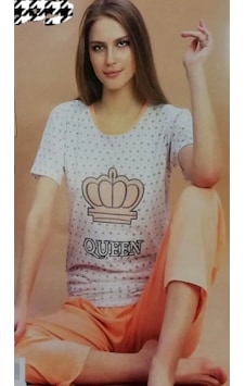 Ercan Kadın Somon Penye Pijama Takımı Somon Ercan Kadın Somon Penye Pijama Takımı Somon