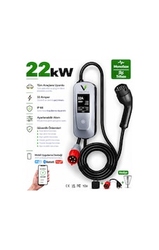 Elektrikli Araç Şarj Cihazı/istasyonu Seyyar/taşınabilir Ac 22 Kw 32 Amper Ev Tipi Elektrikli Araç Şarj Cihazı/istasyonu Seyyar/taşınabilir Ac 22 Kw 32 Amper Ev Tipi