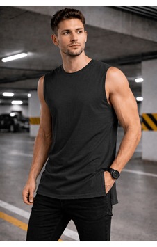 Cool Tarz Erkek Kolsuz Regular Fit Basic Atlet Yan Yırtmaçlı Pis Yaka Tişört Gri Gri Cool Tarz Erkek Kolsuz Regular Fit Basic Atlet Yan Yırtmaçlı Pis Yaka Tişört Gri Gri